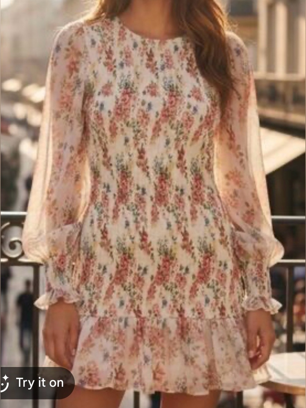 Storia Smocked Floral Dress NWOT!